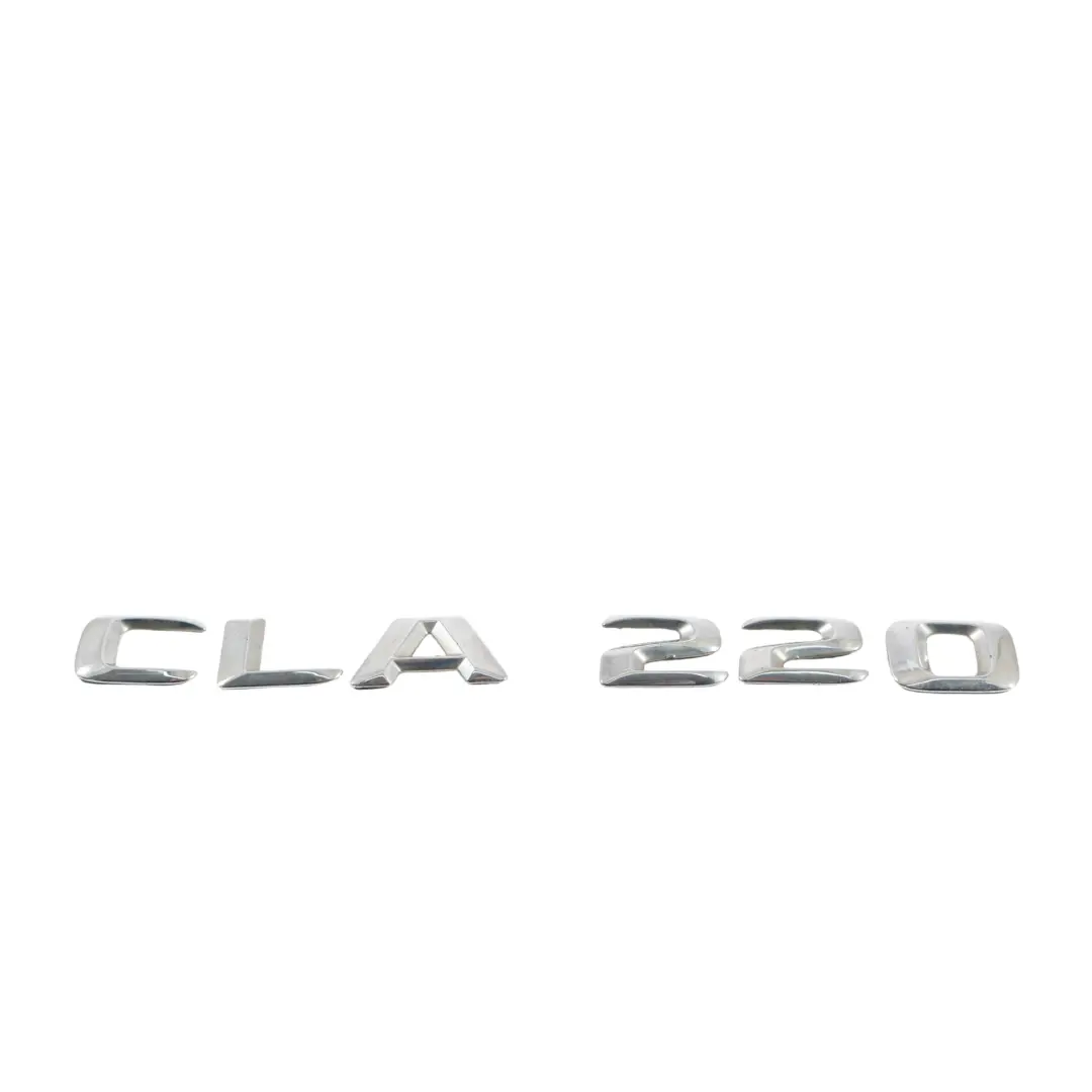 Heck Heckklappe Emblem Schriftzug Chrom CLA 220 für Mercedes C117 mit Teilenummer A1178171115 Mercedes C117 Heck Heckklappe Emblem Schriftzug Chrom CLA 220 - SKU A1178171115 - Teilenummer A1178171115
