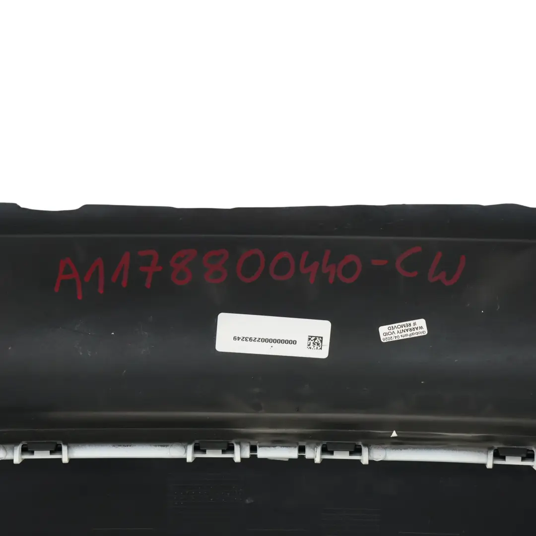Mercedes C117 Rear Bumper Trim Panel Covering Calcite White - 650 - SKU A1178800440-CW - Part number A1178800440