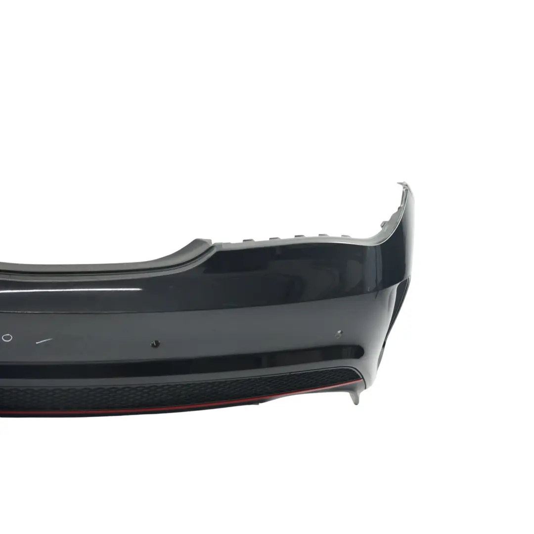 Bumper Trim Panel AMG Kosmos Black Metallic - 191 to Mercedes C117 Rear with Part number A1178805040 Mercedes C117 Rear Bumper Trim Panel AMG Kosmos Black Metallic - 191 - SKU A1178805040-KB1 - Part number A1178805040