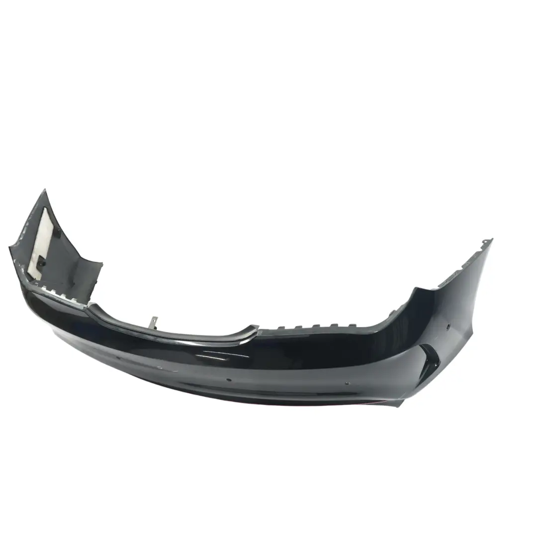 Bumper Trim Panel AMG Kosmos Black Metallic - 191 to Mercedes C117 Rear with Part number A1178805040 Mercedes C117 Rear Bumper Trim Panel AMG Kosmos Black Metallic - 191 - SKU A1178805040-KB1 - Part number A1178805040