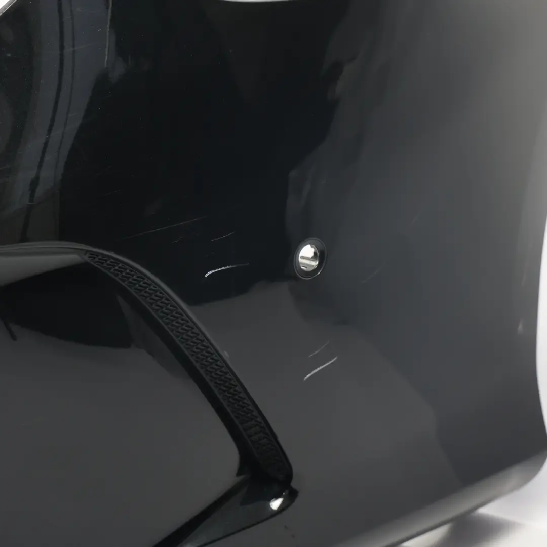 Bumper Trim Panel AMG Kosmos Black Metallic - 191 to Mercedes C117 Rear with Part number A1178805040 Mercedes C117 Rear Bumper Trim Panel AMG Kosmos Black Metallic - 191 - SKU A1178805040-KB1 - Part number A1178805040