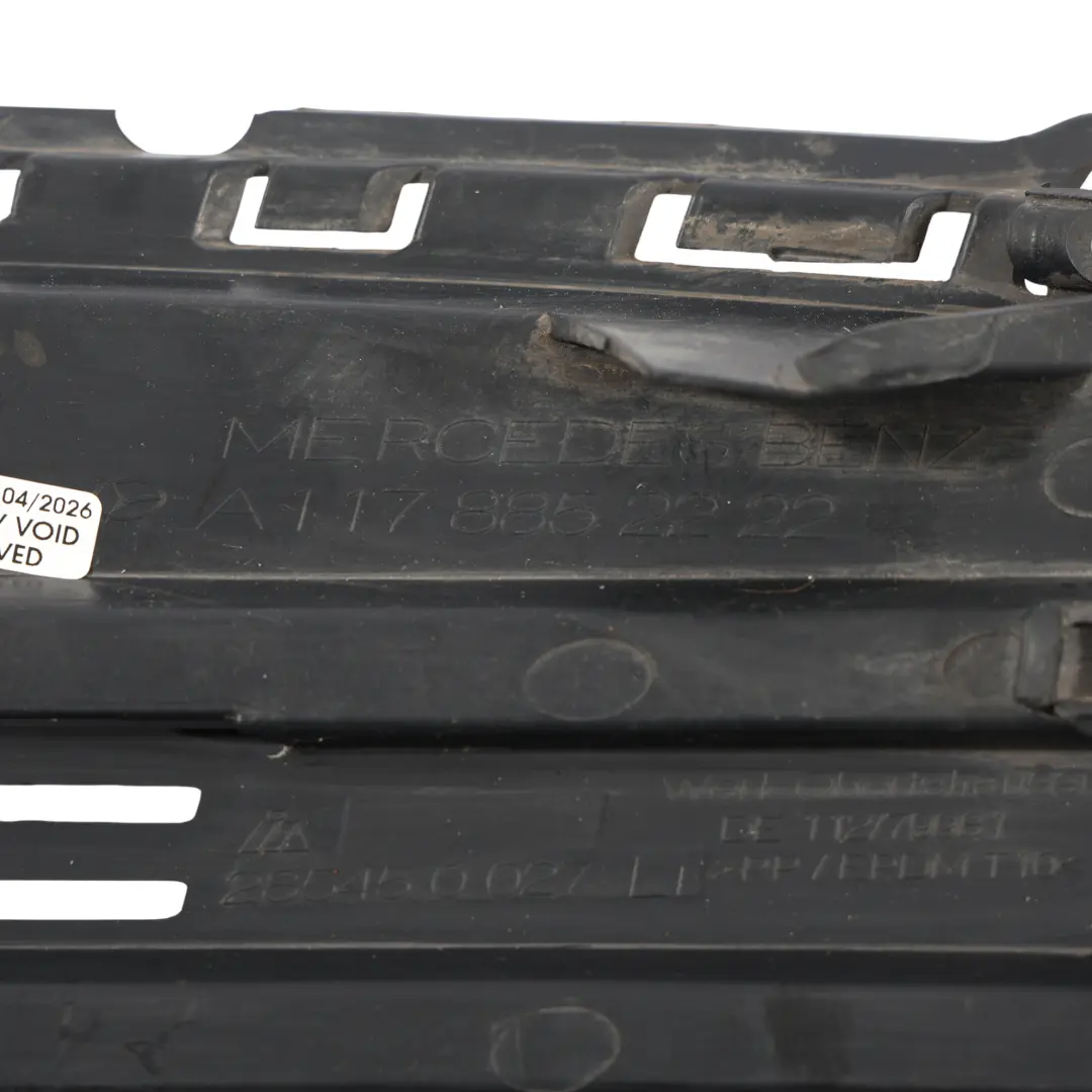 Mercedes CLA C117 Front Bumper Grille Cover Grid Left N/S - SKU A1178852222 - Part number A1178852222