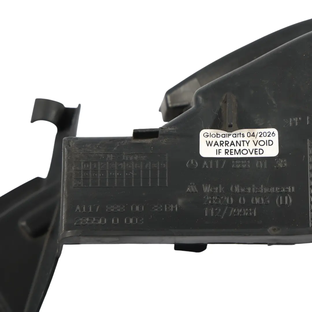 Mercedes C117 Supporto Staffa Griglia Radiatore Anteriore Sinistro - SKU A1178880138 - Numero di parte A1178880138