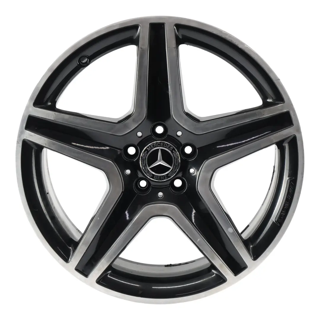 Alloy Wheel Rim Black/Silver 19" 8J ET43.5 5-Spoke to Mercedes X156 with Part number A1564010600 Mercedes X156 Alloy Wheel Rim Black/Silver 19" 8J ET43.5 5-Spoke - SKU A1564010600-10 - Part number A1564010600