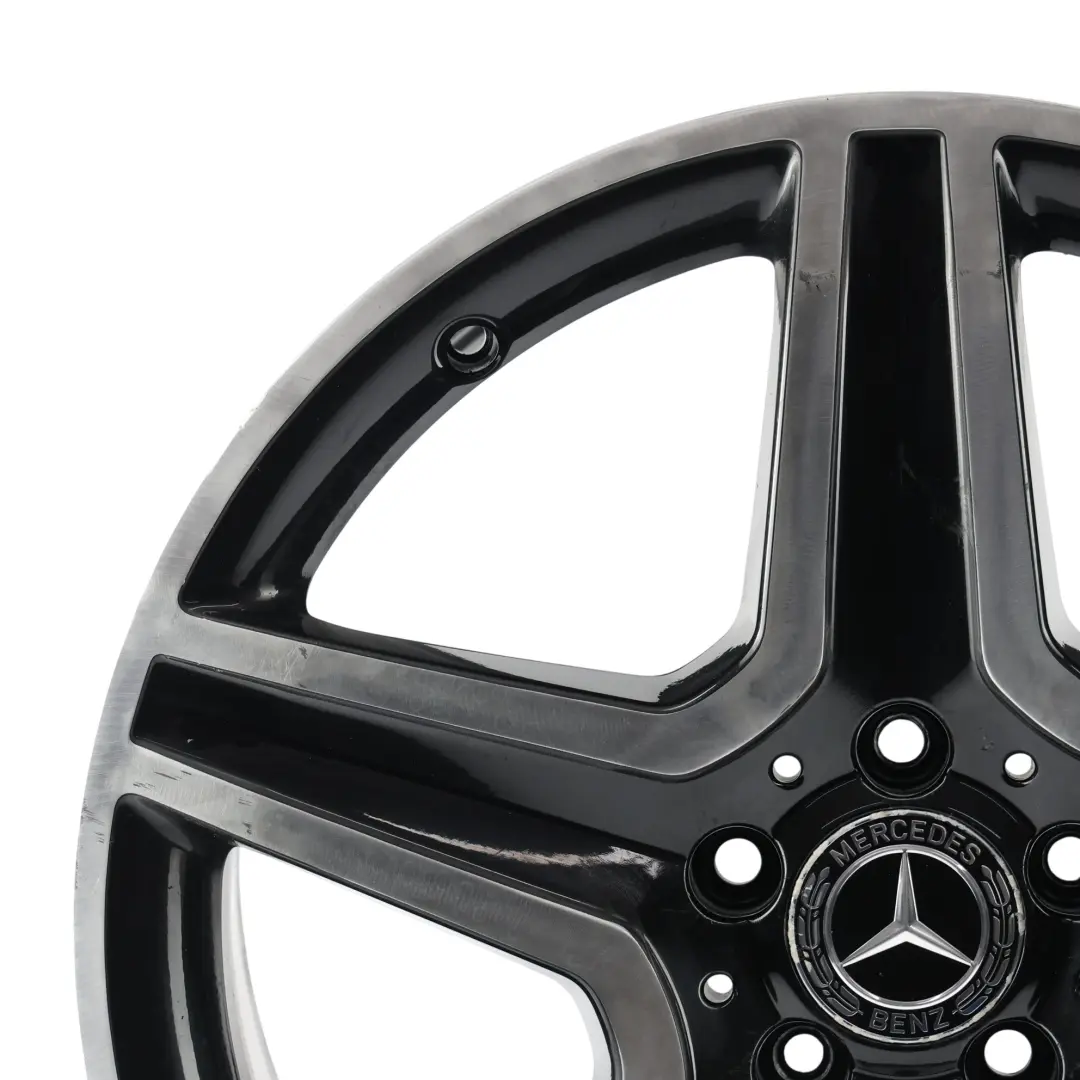 Alloy Wheel Rim Black/Silver 19" 8J ET43.5 5-Spoke to Mercedes X156 with Part number A1564010600 Mercedes X156 Alloy Wheel Rim Black/Silver 19" 8J ET43.5 5-Spoke - SKU A1564010600-10 - Part number A1564010600