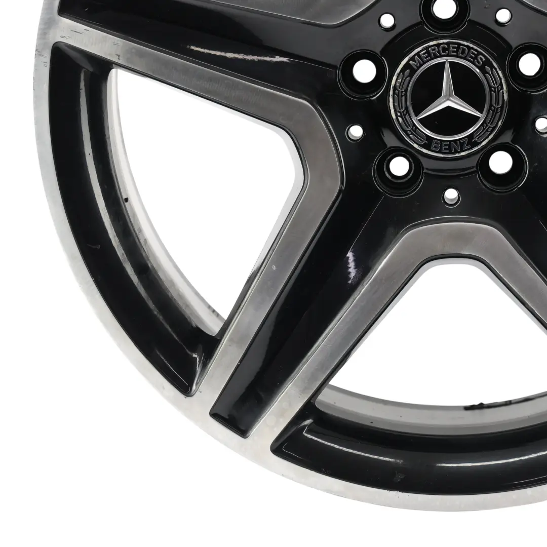 Alloy Wheel Rim Black/Silver 19" 8J ET43.5 5-Spoke to Mercedes X156 with Part number A1564010600 Mercedes X156 Alloy Wheel Rim Black/Silver 19" 8J ET43.5 5-Spoke - SKU A1564010600-10 - Part number A1564010600