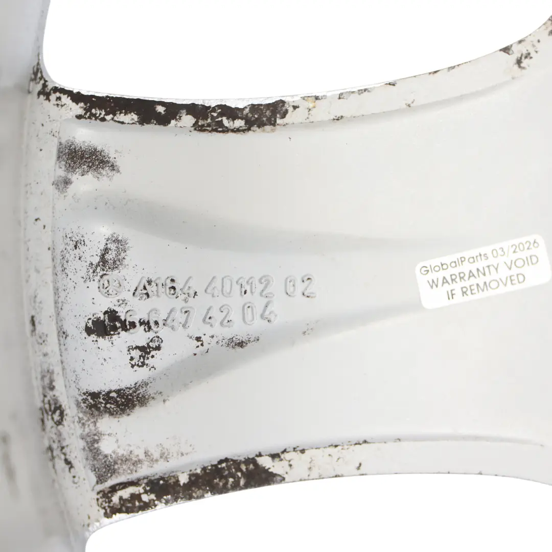 Rim Mercedes W164 Alloy Wheel Rim 5-Spoke 19" 8J ET:60 to Wheel with Part number A1644011202 Wheel Rim Mercedes W164 Alloy Wheel Rim 5-Spoke 19" 8J ET:60 - SKU A1644011202-1 - Part number A1644011202