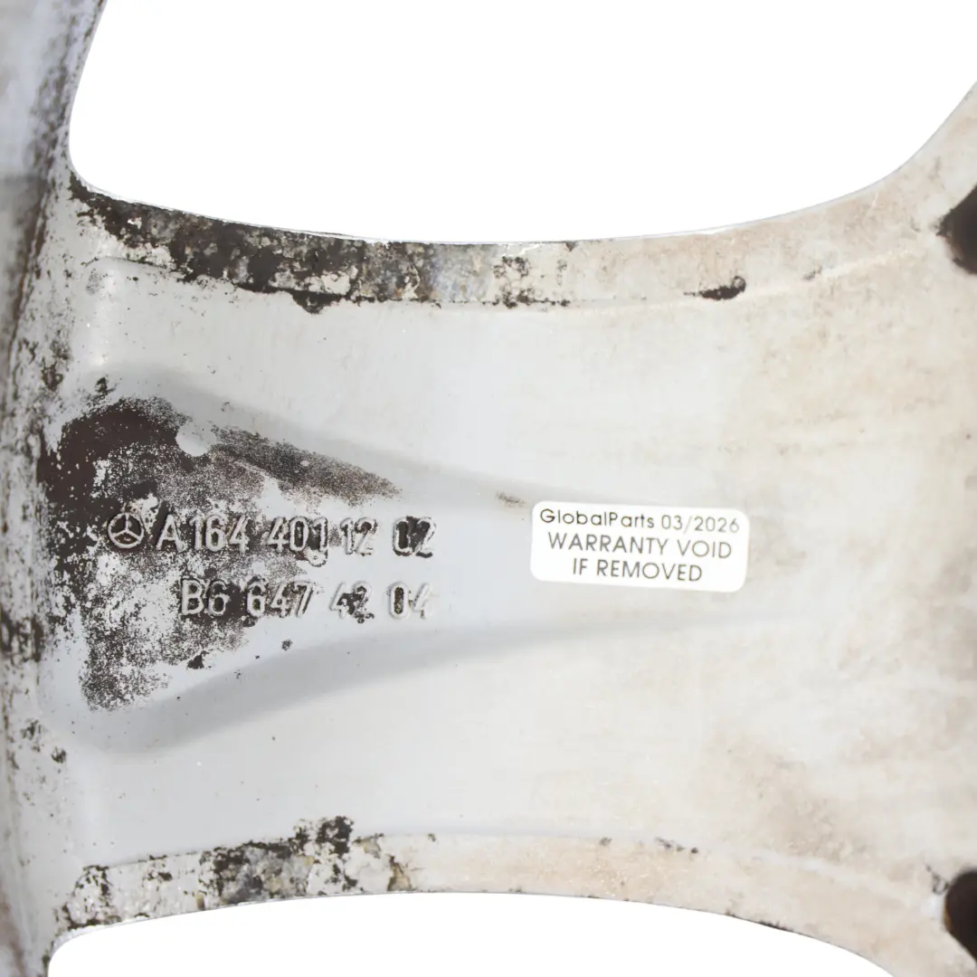 Jante Alliage 5 Branches 19" 8J ET:60 Argent pour Mercedes W164 à propos du numéro de pièce A1644011202 Mercedes W164 Jante Alliage 5 Branches 19" 8J ET:60 Argent - SKU A1644011202-2 - Numéro de pièce A1644011202