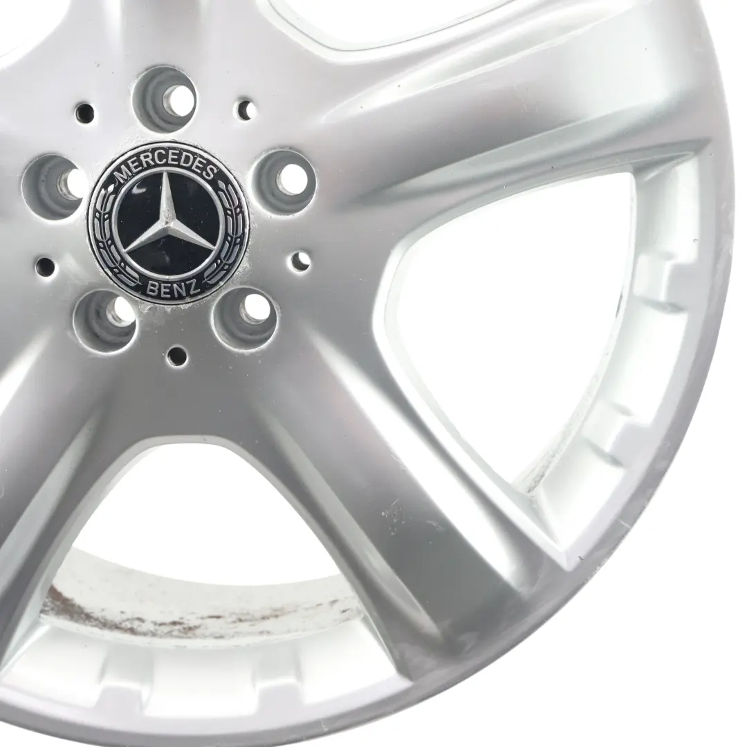 Mercedes W164 Wheel Rim Alloy 5 Spoke 19" 8J ET:60 Silver - SKU A1644011202-2 - Part number A1644011202