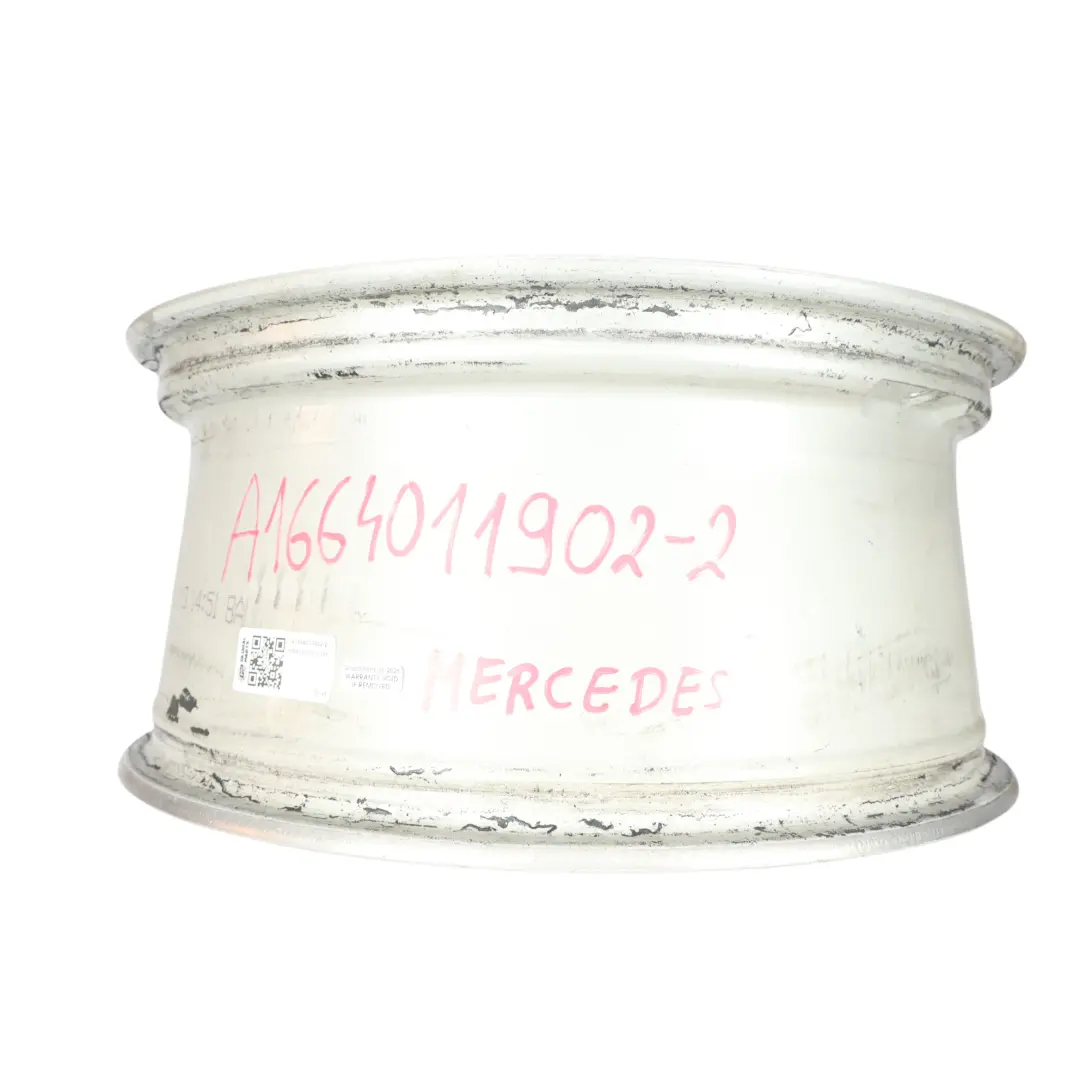 Silberne Leicht metall felge 19" ET:59 8.5J für Mercedes ML W166 AMG mit Teilenummer A1664011902 Mercedes ML W166 AMG Silberne Leicht metall felge 19" ET:59 8.5J - SKU A1664011902-2 - Teilenummer A1664011902