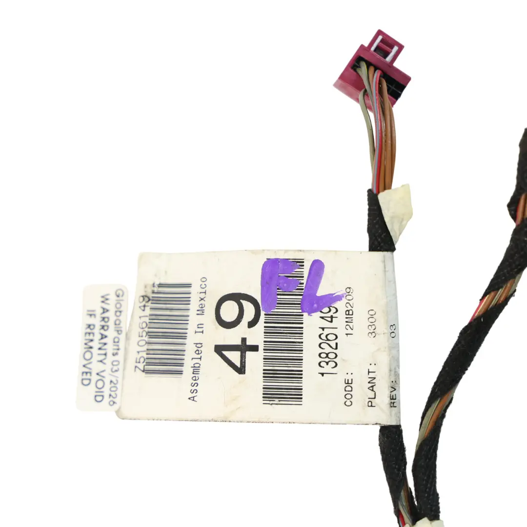 Mercedes ML W166 Wiązka Przewodów Przednich Drzwi Kierowcy - SKU A1664402406 - Numer Części A1664402406