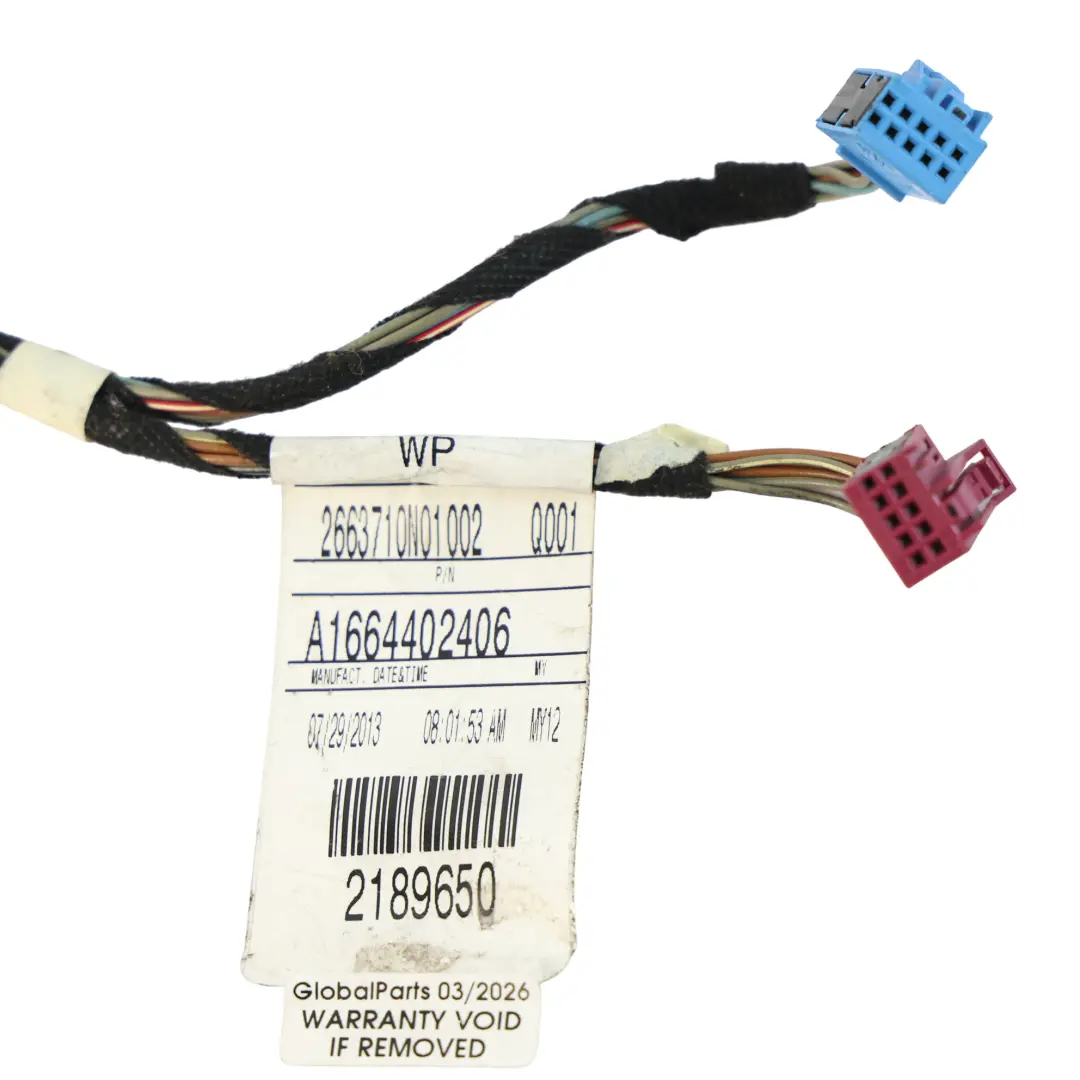 Mercedes ML W166 Cablaggio Porta Anteriore Lato Guida - SKU A1664402406 - Numero di parte A1664402406