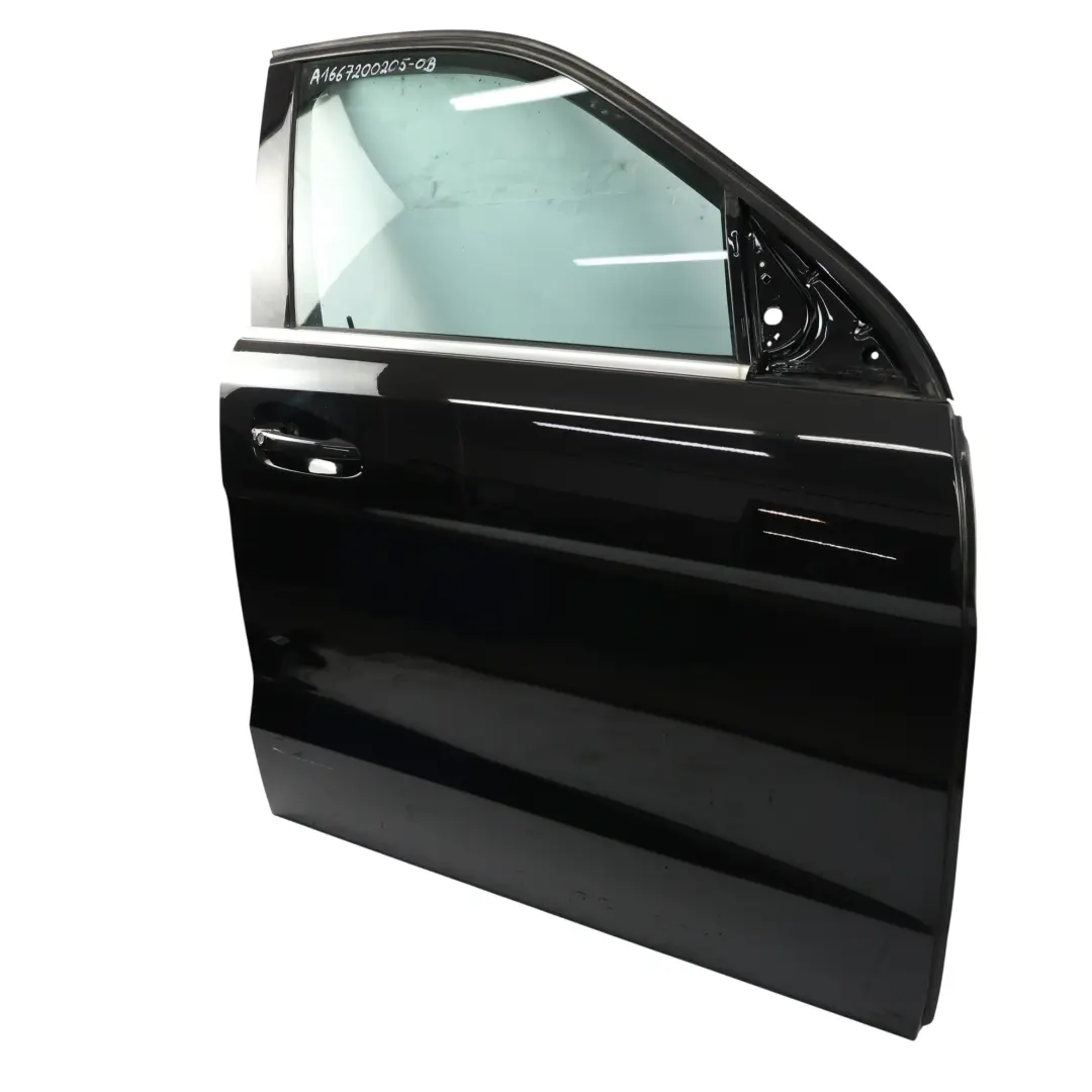 Mercedes ML W166 Tür Vorne Rechts Obsidian Schwarz Metallic 197 - SKU A1667200205-OB - Teilenummer A1667200205