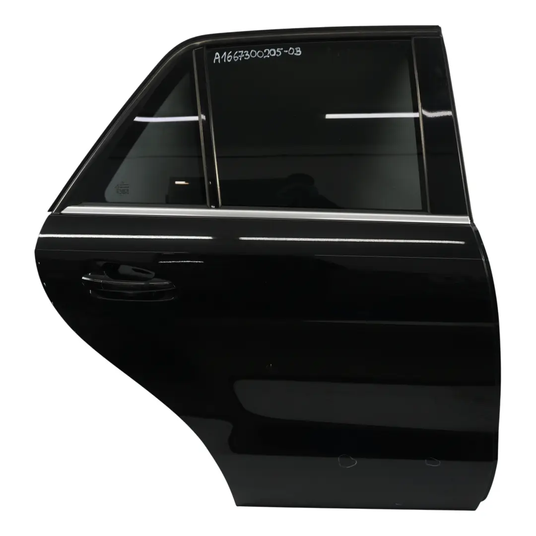 Mercedes ML W166 Drzwi Tylne Prawe Obsidian Black Metallic-197 - SKU A1667300205-OB - Numer Części A1667300205