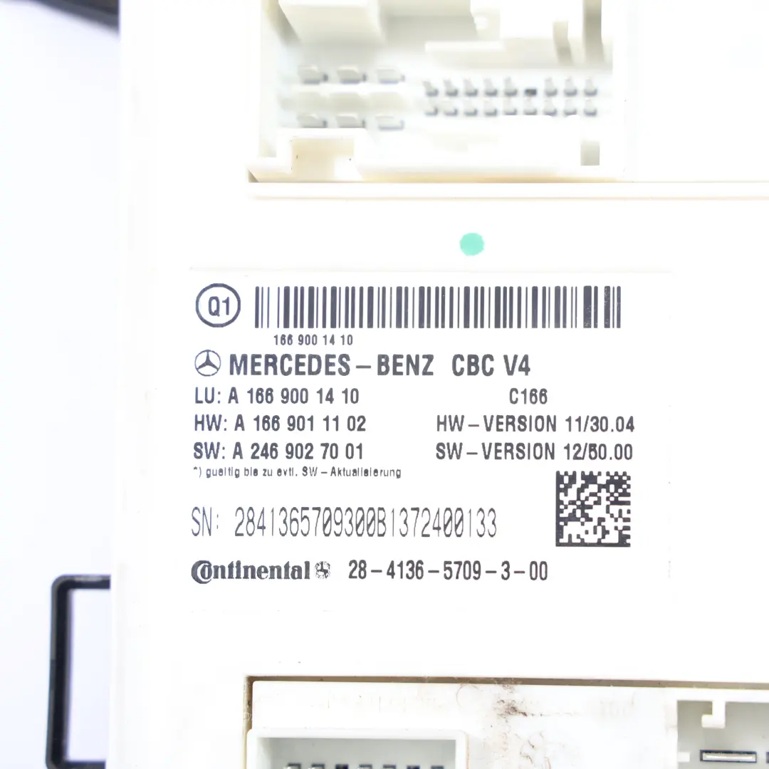 Mercedes ML W166 SAM Steuermodul ECU Hinten - SKU A1669001410 - Teilenummer A1669001410