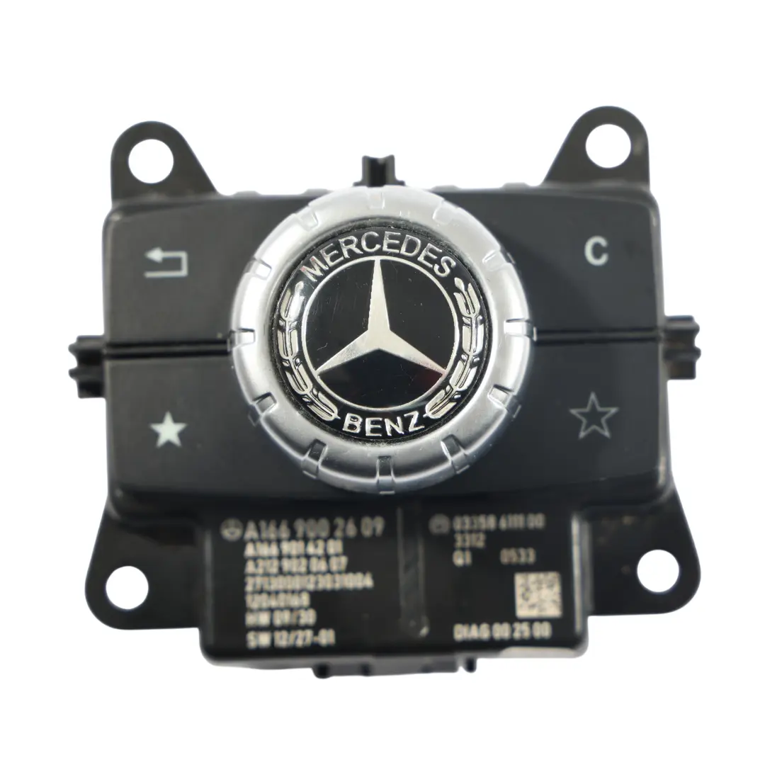 Mercedes W166 Console Switch Panel Sat Navigation Knob Controller - SKU A1669002609-1 - Part number A1669002609