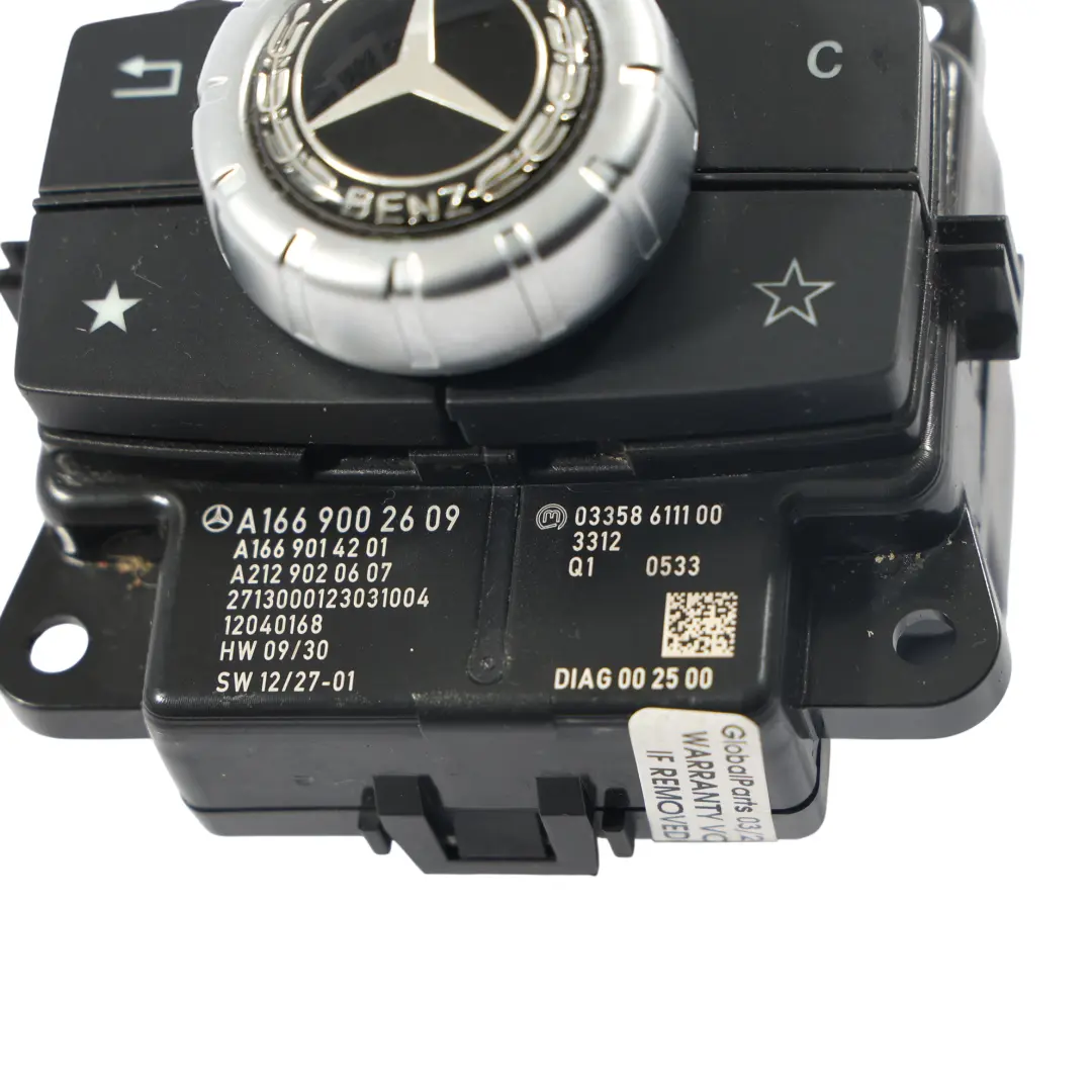 Mercedes W166 Panneau Commutateur Console Navigation - SKU A1669002609-1 - Numéro de pièce A1669002609