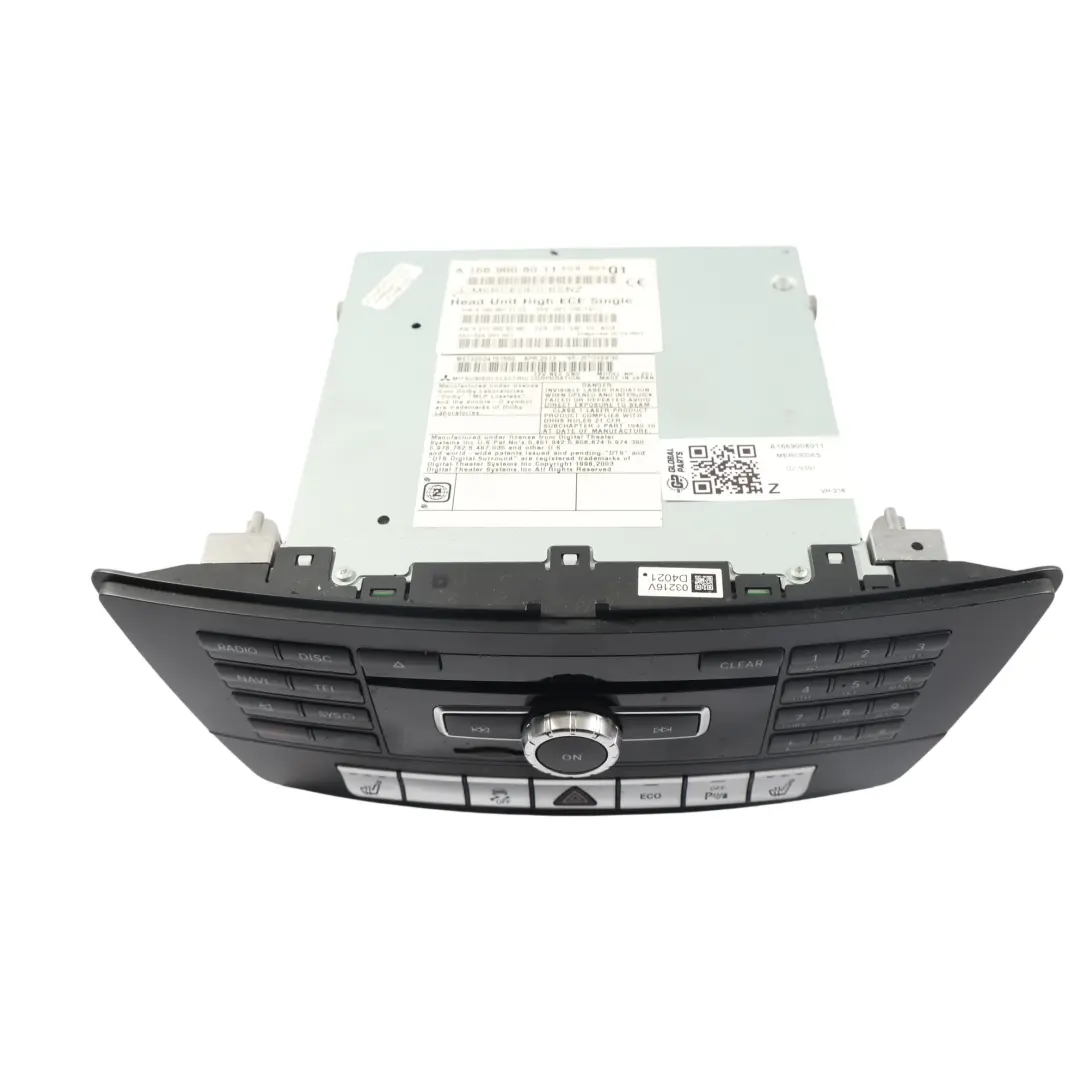 Radio Sat Nav Unità Centrale Pannello Controllo per Mercedes W166 con numero di parte A1669008011 Mercedes W166 Radio Sat Nav Unità Centrale Pannello Controllo - SKU A1669008011 - Numero di parte A1669008011