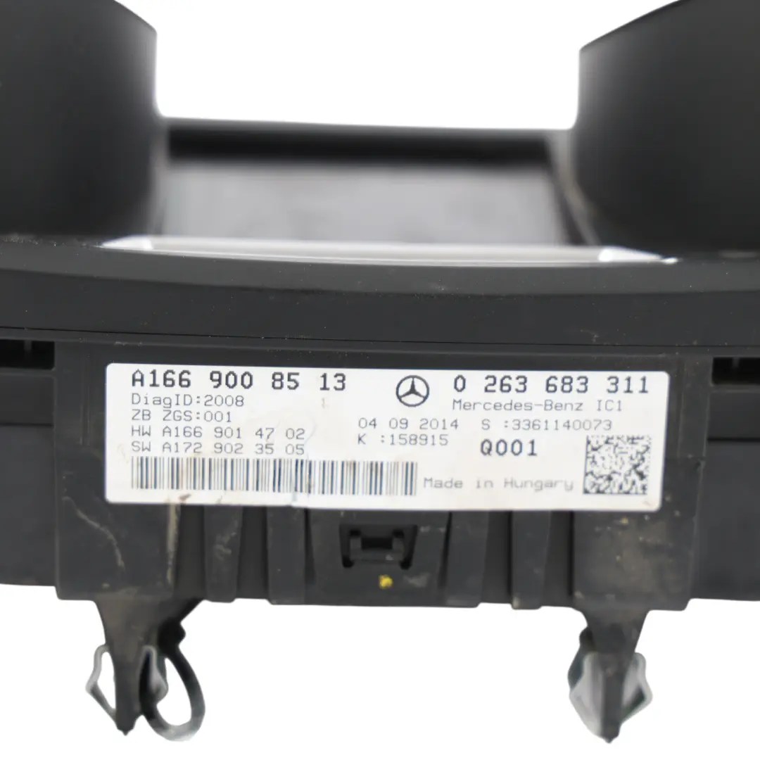 Mercedes W166 Instrument Cluster Speedometer Clocks Diesel Automatic - SKU A1669008513 - Part number A1669008513