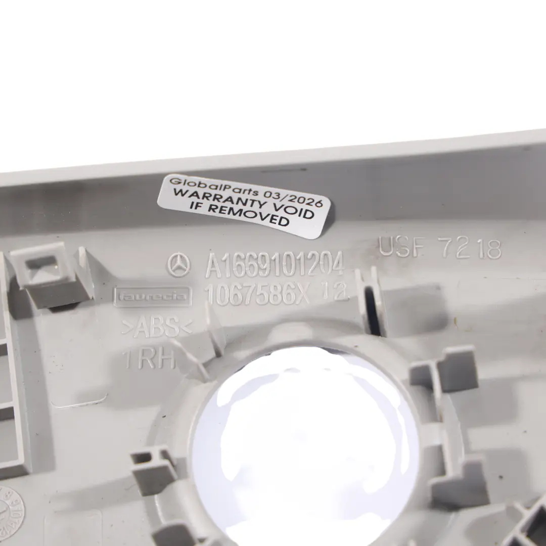 Mercedes W166 Front Driver Seat Outside Cover Trim Panel - SKU RHD-A1669101204 - Part number A1669101204