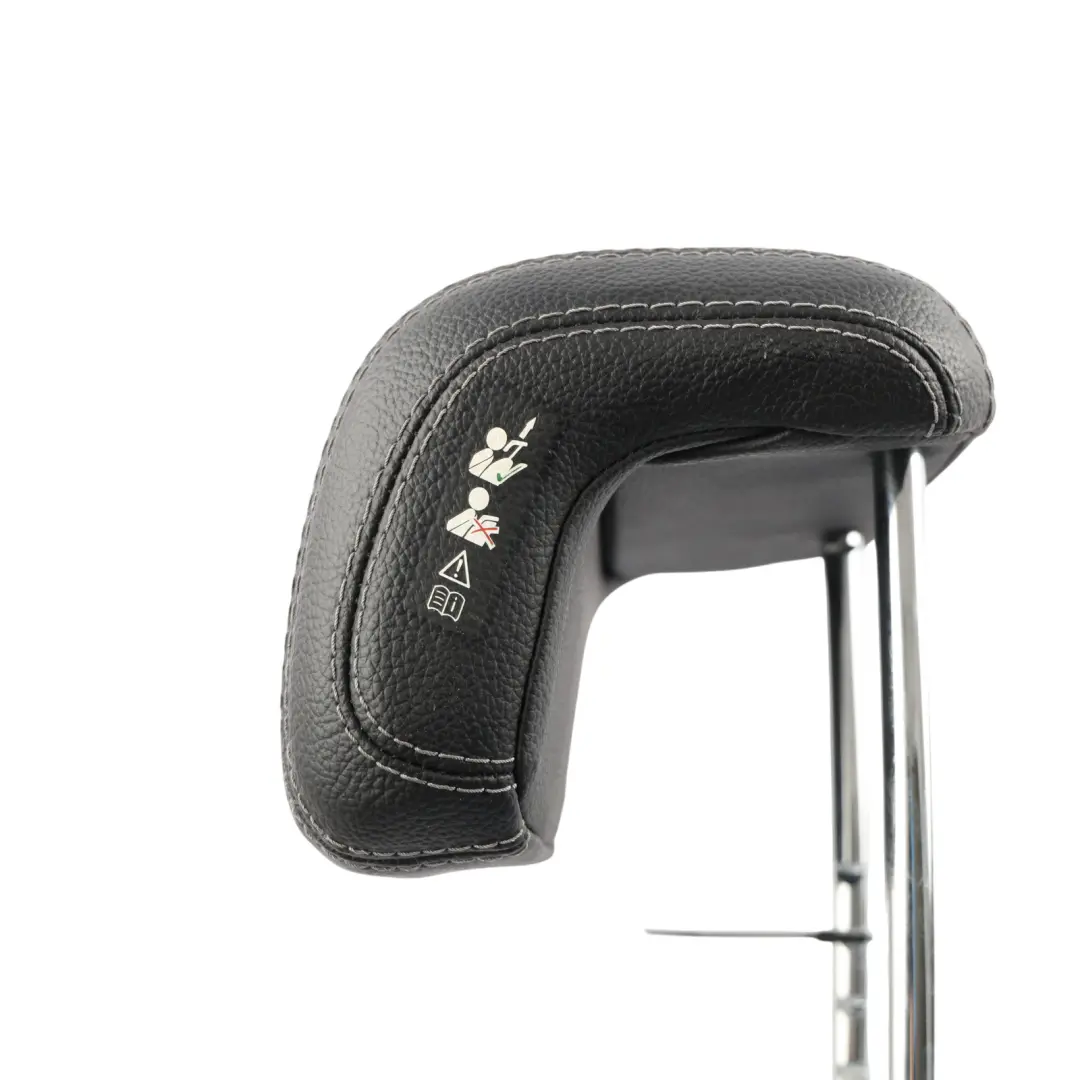 Mercedes W166 Rear Seat Coach Sofa Headrest Centre Leather Black - SKU A1669704078 - Part number A1669704078