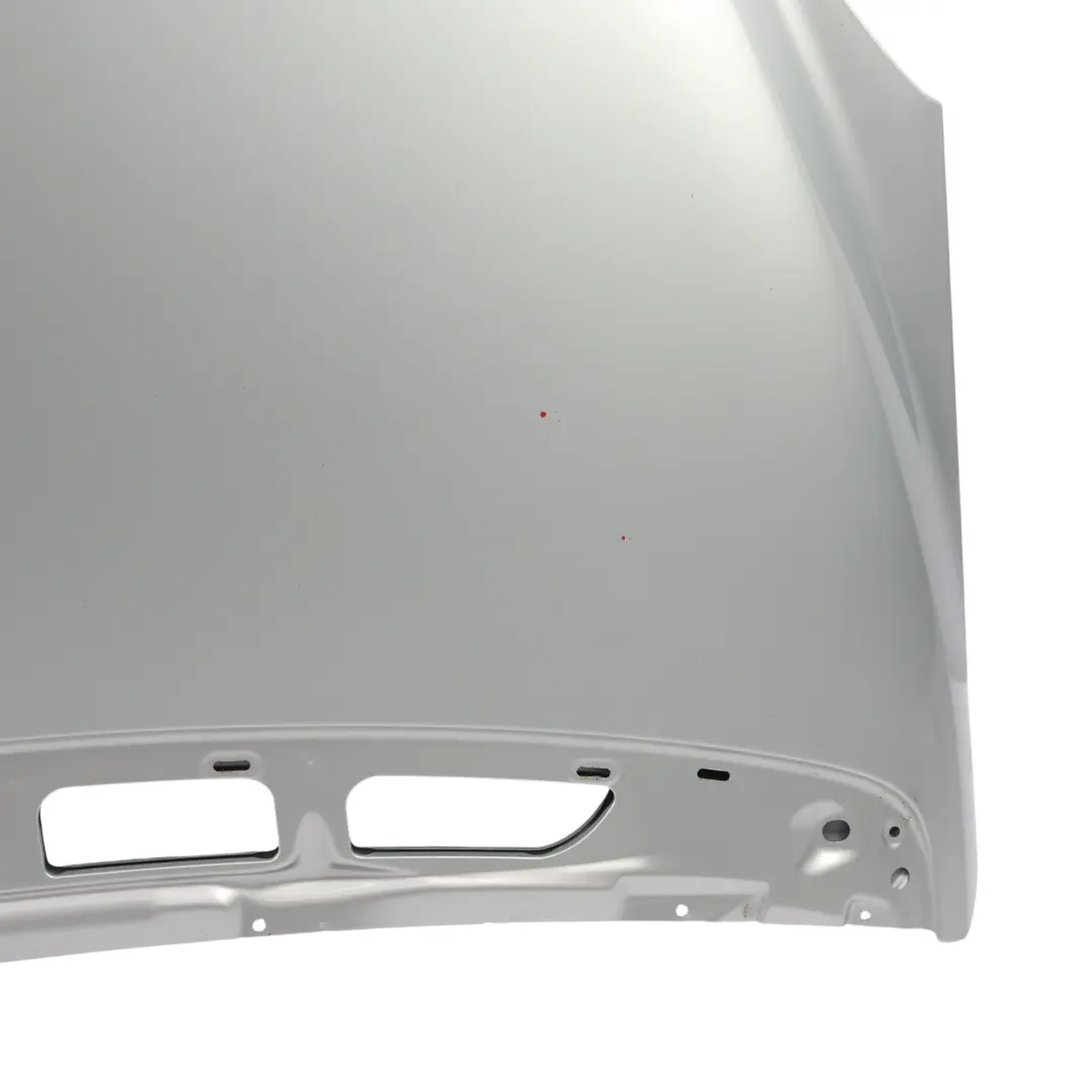 Hood Bonnet Trim Panel Polar Silver Metallic - 761 to Mercedes W245 with Part number A1698800257 Mercedes W245 Hood Bonnet Trim Panel Polar Silver Metallic - 761 - SKU A1698800257-PLS - Part number A1698800257