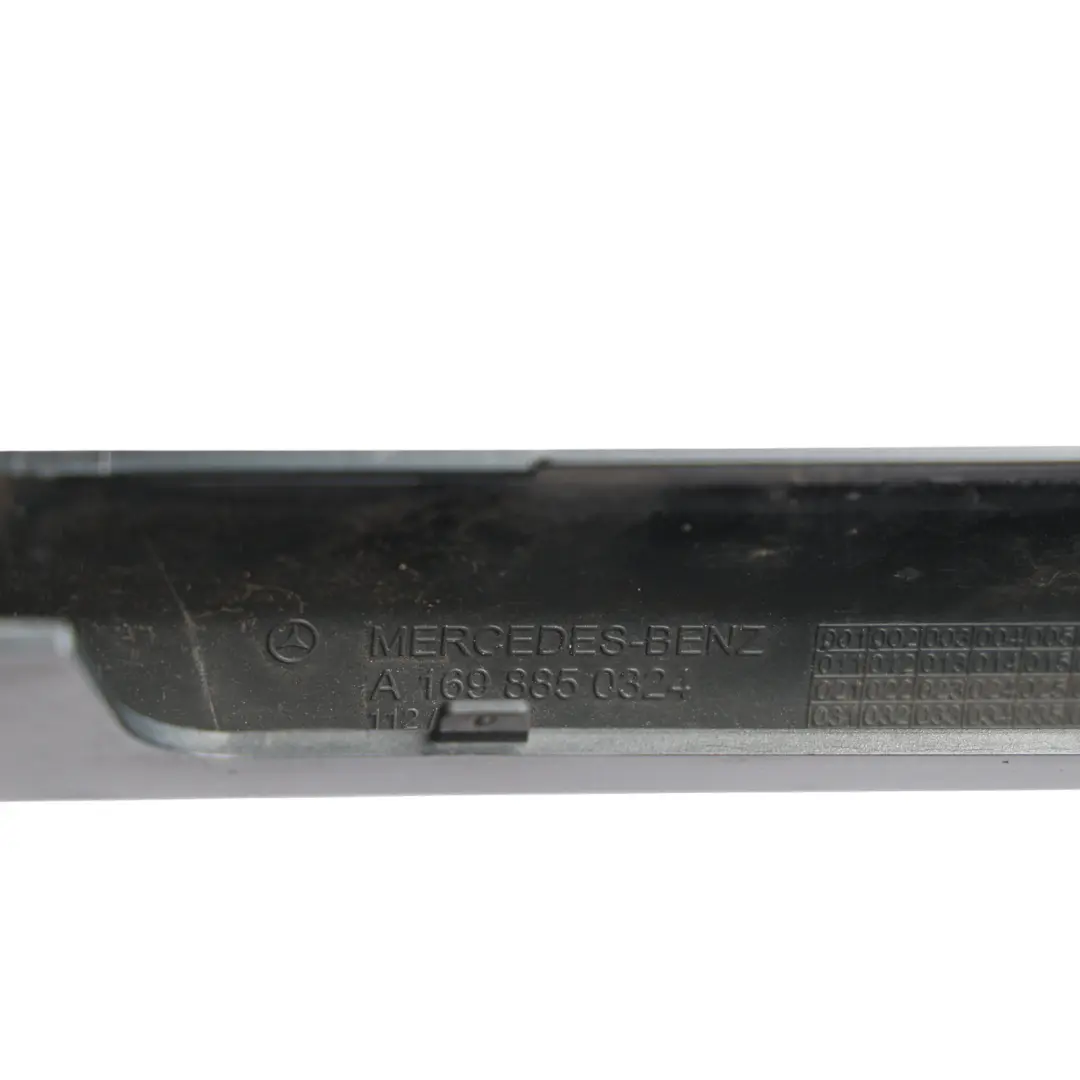 Mercedes W169 Front Bumper Trim Lower Strip Centre Cover Kosmos Black - 191 - SKU A1698850324-KB1 - Part number A1698850324