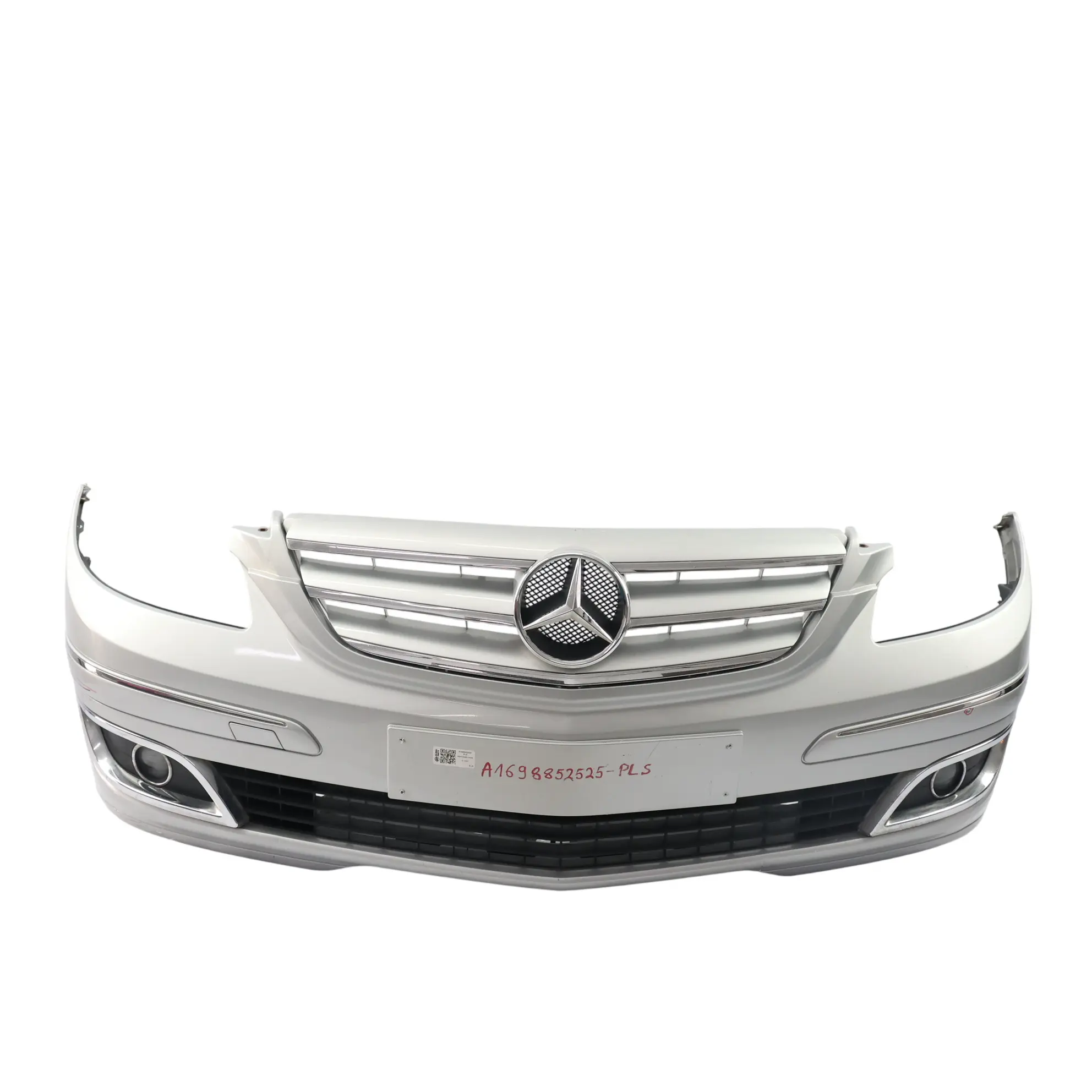 Mercedes W245 Complete Front Bumper Trim Panel Polar Silver Metallic - 761