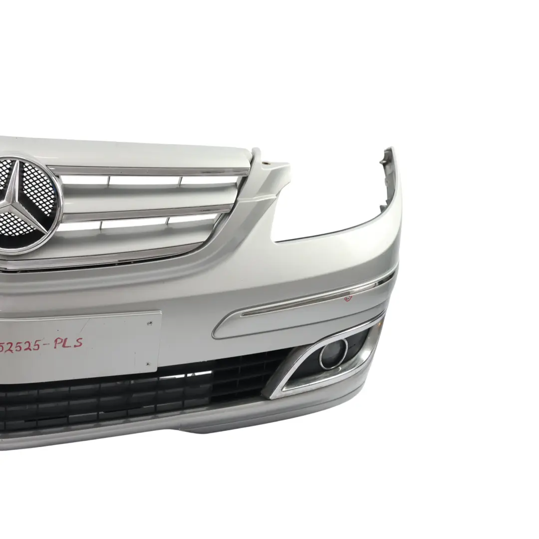 Complete Front Bumper Trim Panel Polar Silver Metallic - 761 to Mercedes W245 with Part number A1698852525 Mercedes W245 Complete Front Bumper Trim Panel Polar Silver Metallic - 761 - SKU A1698852525-PLS - Part number A1698852525