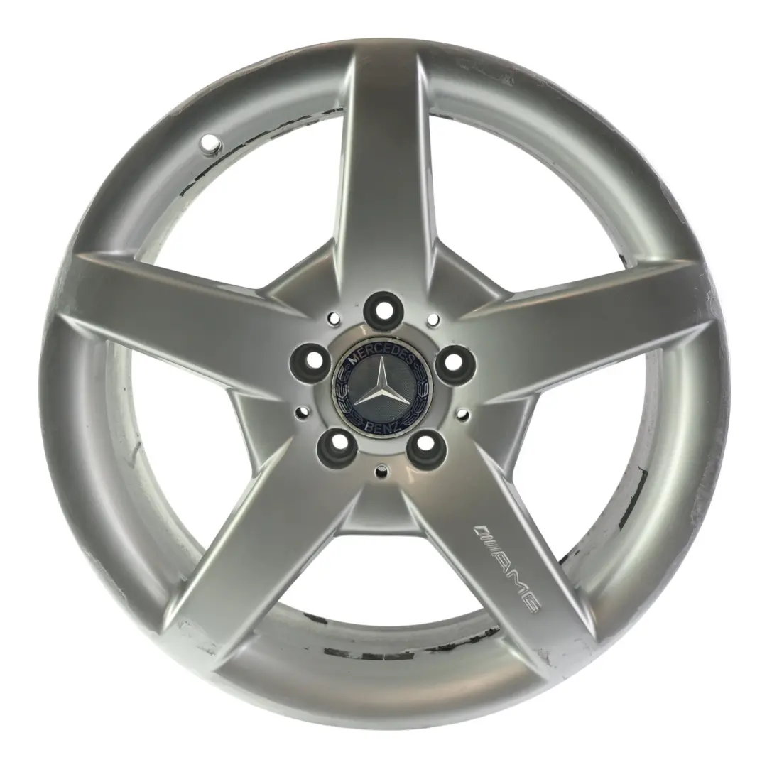 Mercedes R171 C209 AMG Rear Silver Alloy Wheel Rim 18" 8,5J ET:30 - SKU A1714011702-3 - Part number A1714011702