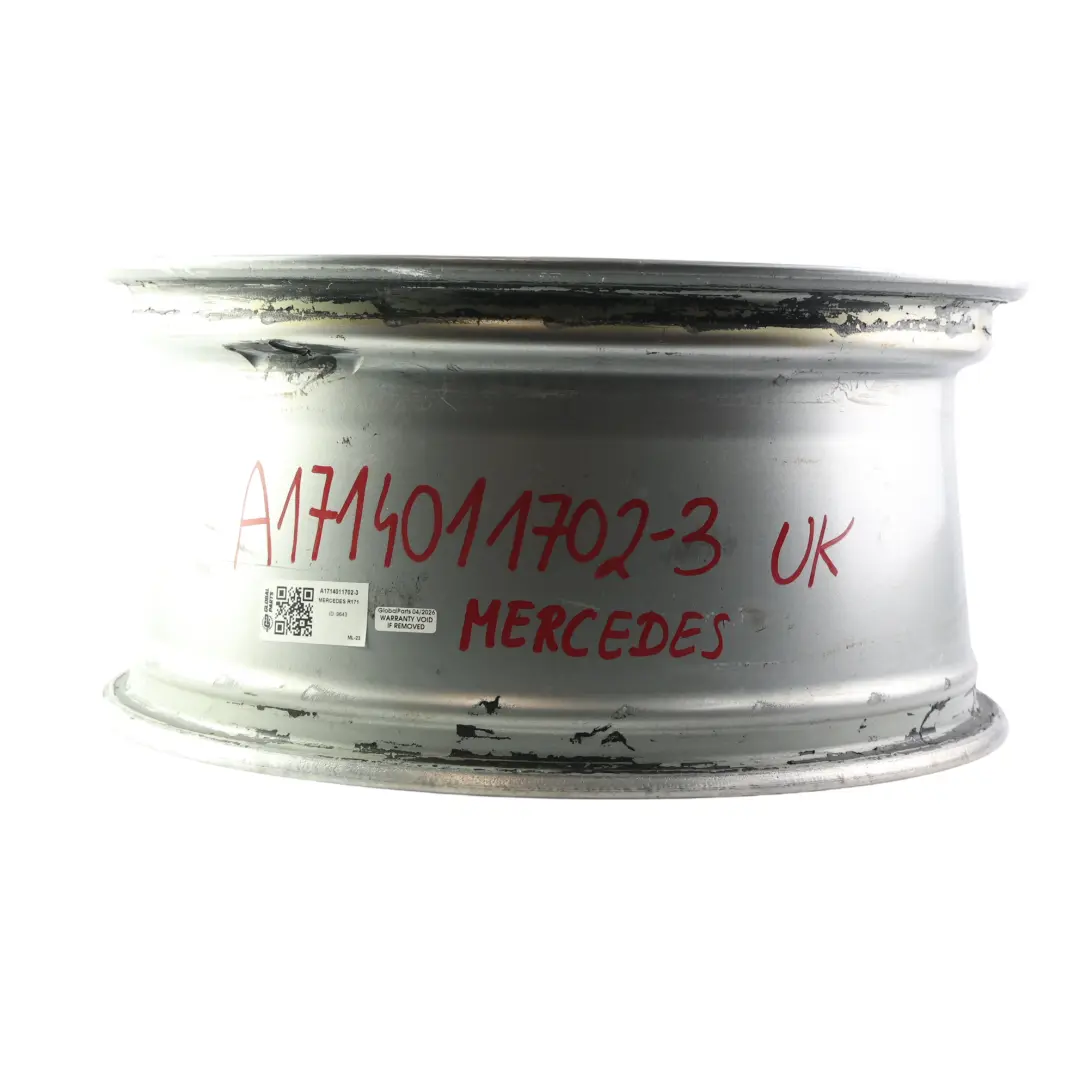 Mercedes R171 C209 AMG Rear Silver Alloy Wheel Rim 18" 8,5J ET:30 - SKU A1714011702-3 - Part number A1714011702