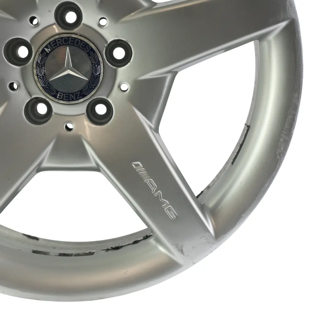 Mercedes R171 C209 AMG Rear Silver Alloy Wheel Rim 18" 8,5J ET:30 - SKU A1714011702-3 - Part number A1714011702