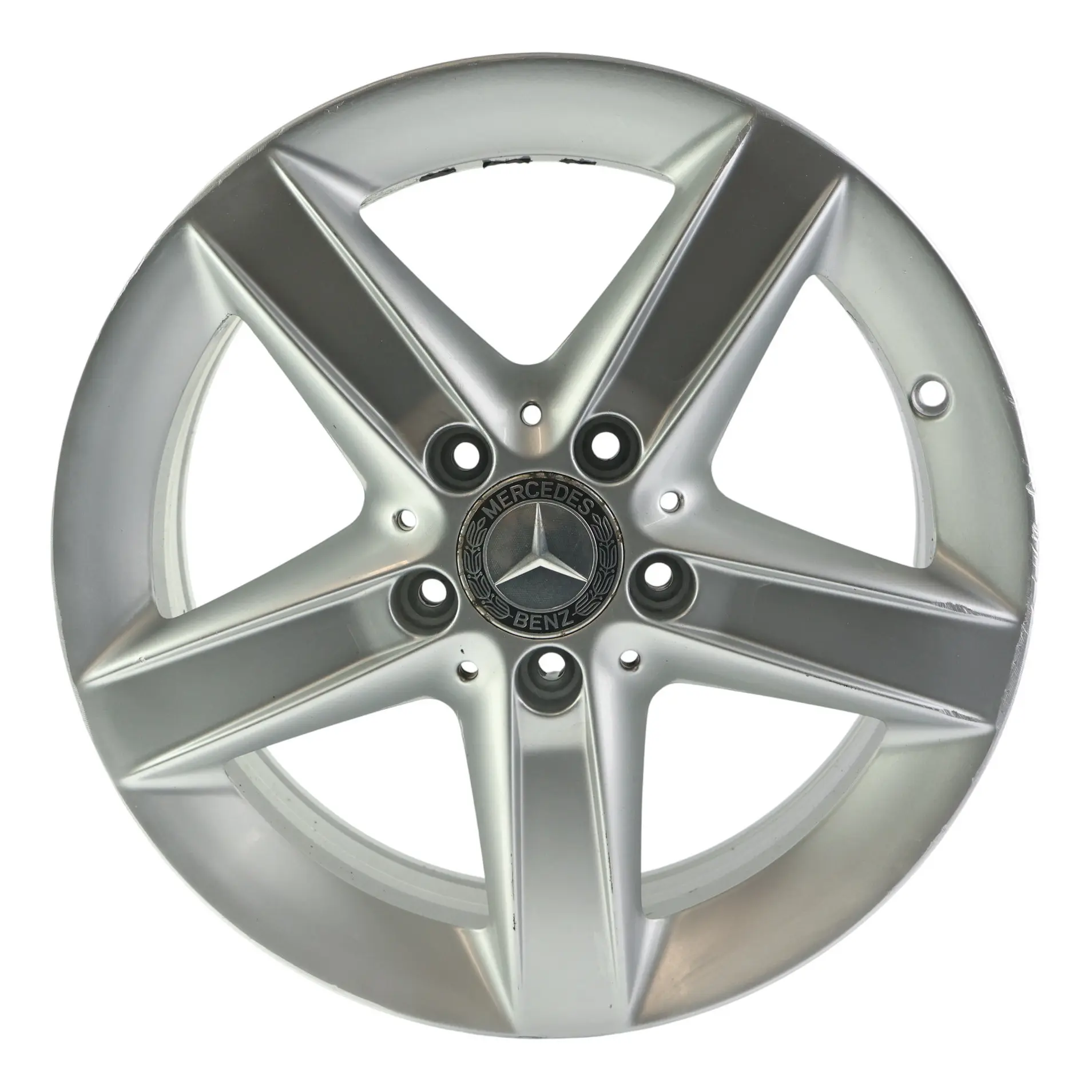 Llanta de aleación plateada Mercedes SLK R171 16" 5 radios 7J ET:34 A1714013302