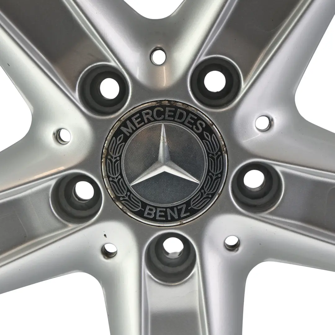 Alloy Wheel Rim 16" 5 Spoke 7J ET:34 to Mercedes SLK R171 Silver with Part number A1714013302 Mercedes SLK R171 Silver Alloy Wheel Rim 16" 5 Spoke 7J ET:34 - SKU A1714013302-1 - Part number A1714013302