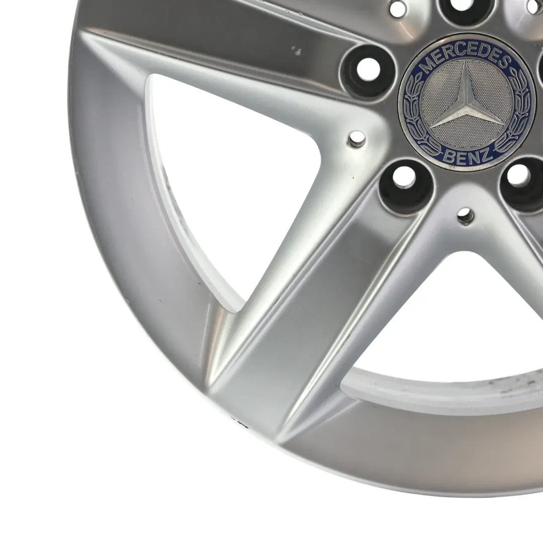 Mercedes SLK R171 Rear Silver Alloy Wheel Rim 16" 5 Spoke 8J ET:30 - SKU A1714013402-2 - Part number A1714013402