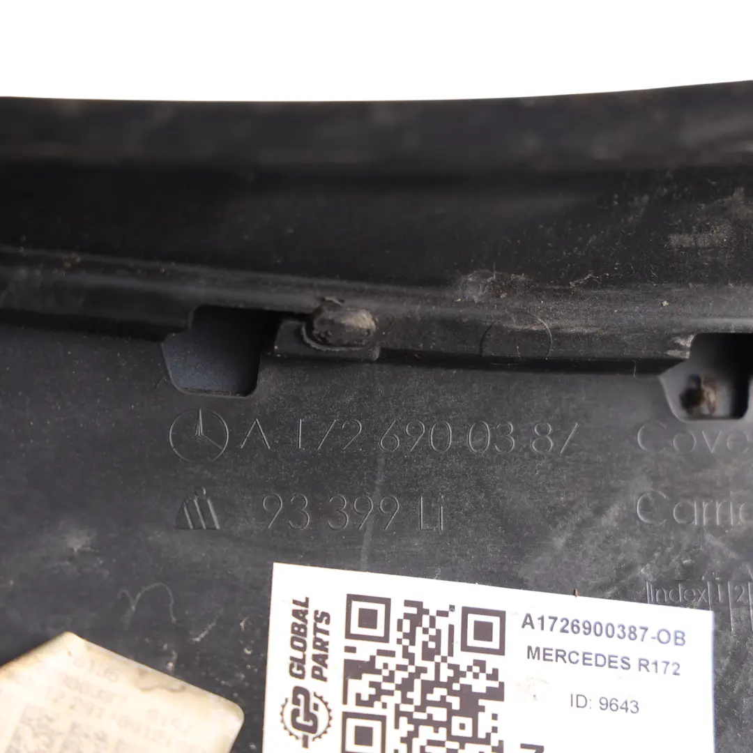 Mercedes SLK R172 Exterior A-Pillar Cover Left N/S Black - 197 - SKU A1726900387-OB - Part number A1726900387