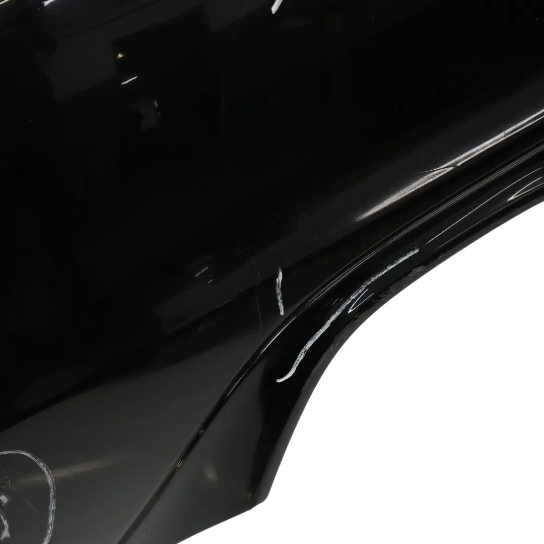 Bumper Trim Panel Covering Obsidian Black Metallic - 197 to Mercedes SLK R172 Rear with Part number A1728850225 Mercedes SLK R172 Rear Bumper Trim Panel Covering Obsidian Black Metallic - 197 - SKU A1728850225-OB - Part number A1728850225