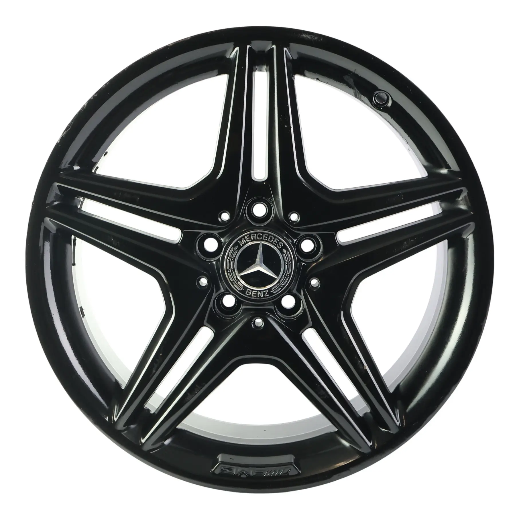 Mercedes W176 W246 AMG Wheel Alloy Rim 18" 5 Double Spoke ET:52 7.5J A1764010302