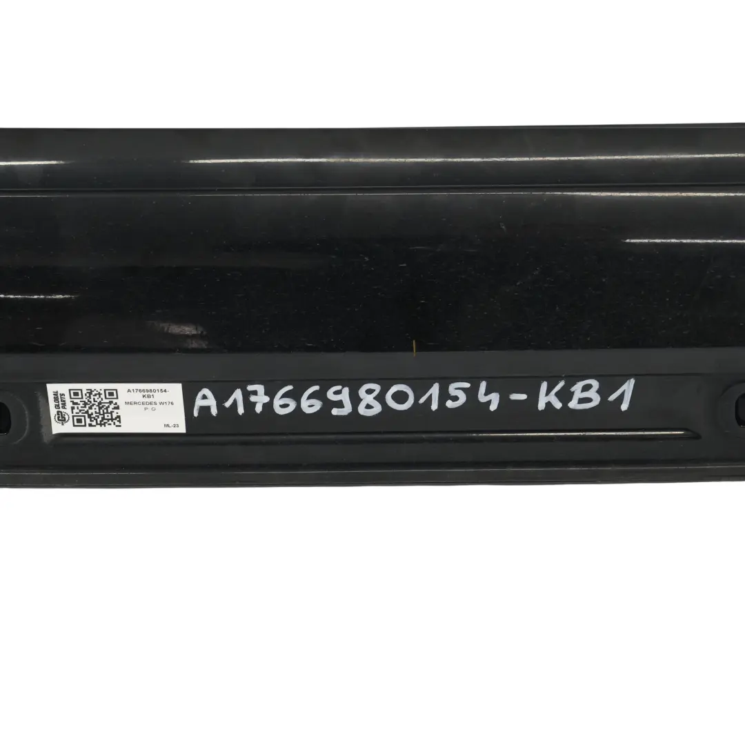 Mercedes W176 Seitenschweller AMG Rechts Türschwellerabdeckung Cosmic Black 191 - SKU A1766980154-KB1 - Teilenummer A1766980154