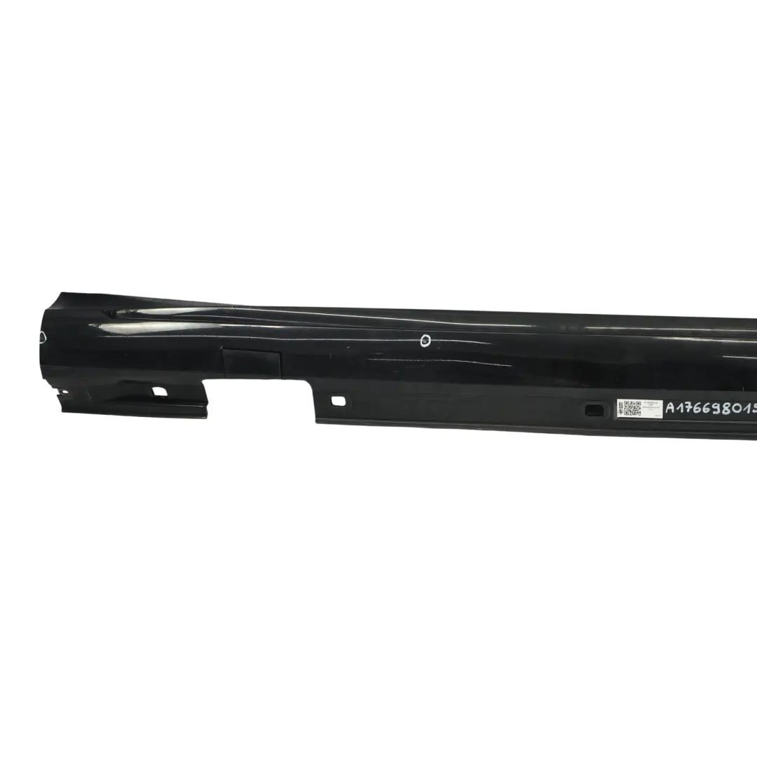 Mercedes W176 Side Skirt AMG Cache seuil de porte droit W246 Cosmic Black - 191 - SKU A1766980154-KB1 - Numéro de pièce A1766980154