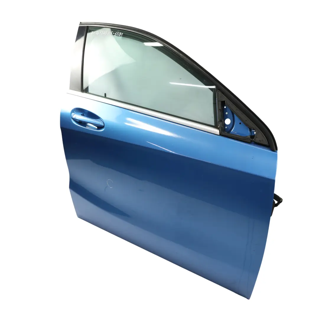 Door Front Right O/S South Seas Blue - 162 to Mercedes W176 with Part number A1767200205 Mercedes W176 Door Front Right O/S South Seas Blue - 162 - SKU A1767200205-SSB1 - Part number A1767200205