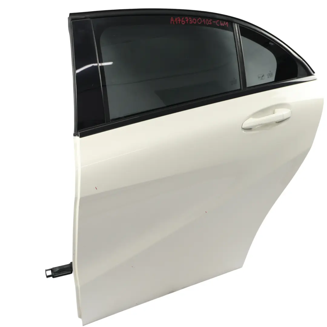 Mercedes W176 Porte Arrière Gauche Blanc Calcite - SKU A1767300105-CW1 - Numéro de pièce A1767300105