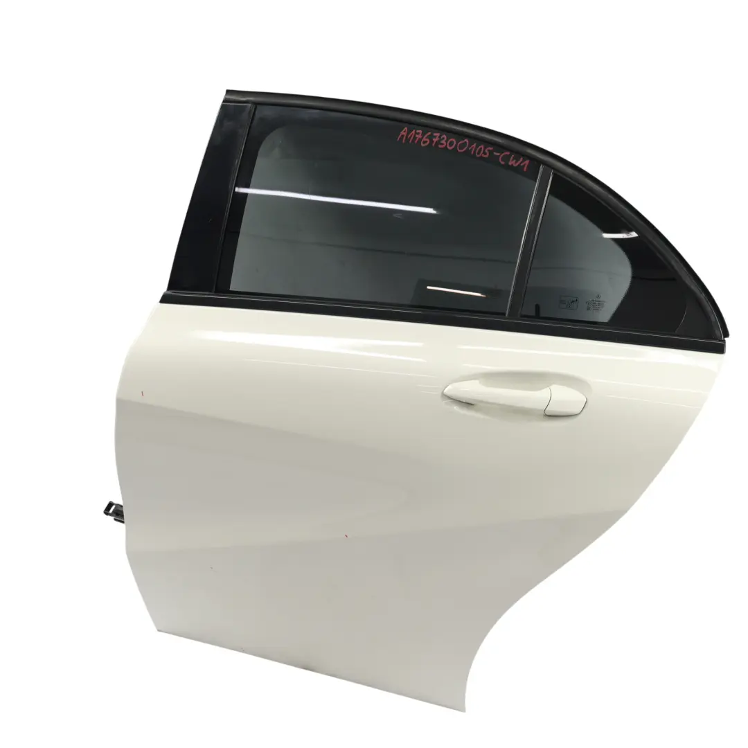 Arrière Gauche Blanc Calcite pour Mercedes W176 Porte à propos du numéro de pièce A1767300105 Mercedes W176 Porte Arrière Gauche Blanc Calcite - SKU A1767300105-CW1 - Numéro de pièce A1767300105