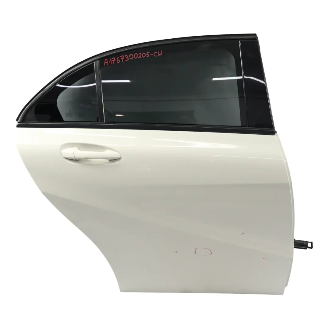 Arrière Droite Blanc Calcite - 650 pour Mercedes W176 Porte à propos du numéro de pièce A1767300205 Mercedes W176 Porte Arrière Droite Blanc Calcite - 650 - SKU A1767300205-CW - Numéro de pièce A1767300205