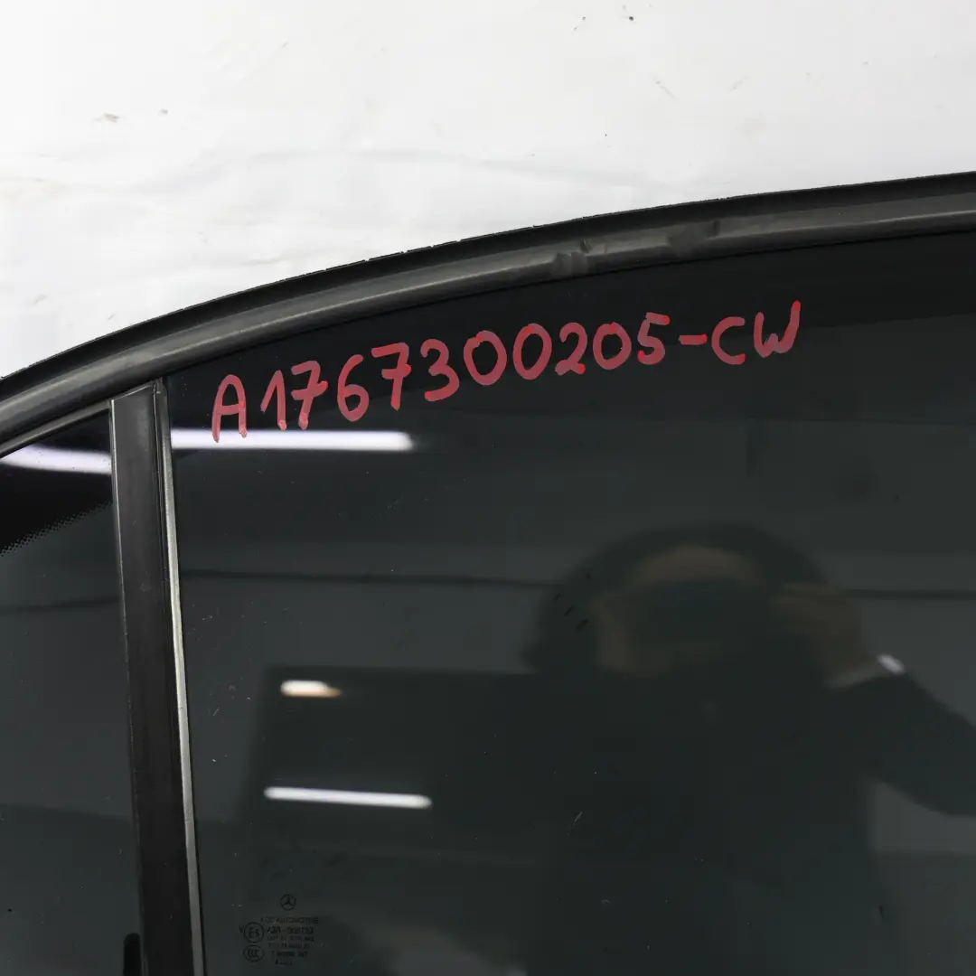 Door Rear Right O/S A-Class Calcite White - 650 to Mercedes W176 with Part number A1767300205 Mercedes W176 Door Rear Right O/S A-Class Calcite White - 650 - SKU A1767300205-CW - Part number A1767300205