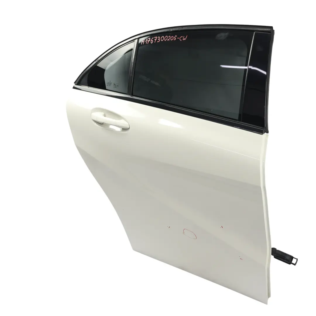 Mercedes W176 Porte Arrière Droite Blanc Calcite - 650 - SKU A1767300205-CW - Numéro de pièce A1767300205