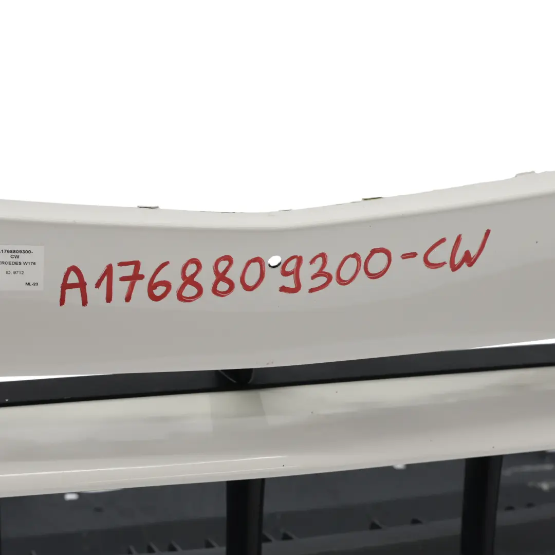 Mercedes W176 Przedni Zderzak AMG Calcite White Biały - 650 - SKU A1768809300-CW - Numer Części A1768809300