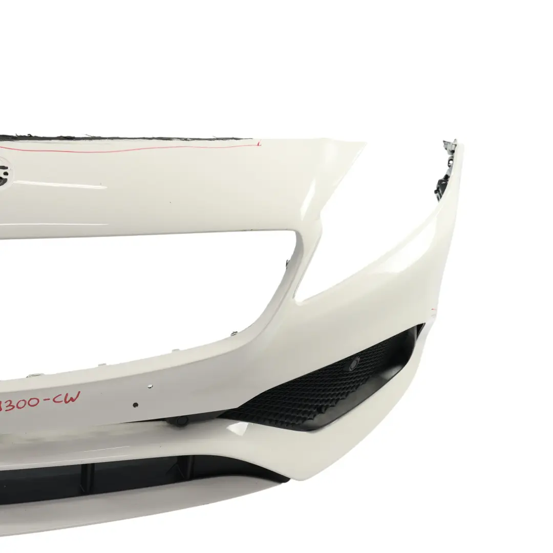 Mercedes W176 Przedni Zderzak AMG Calcite White Biały - 650 - SKU A1768809300-CW - Numer Części A1768809300