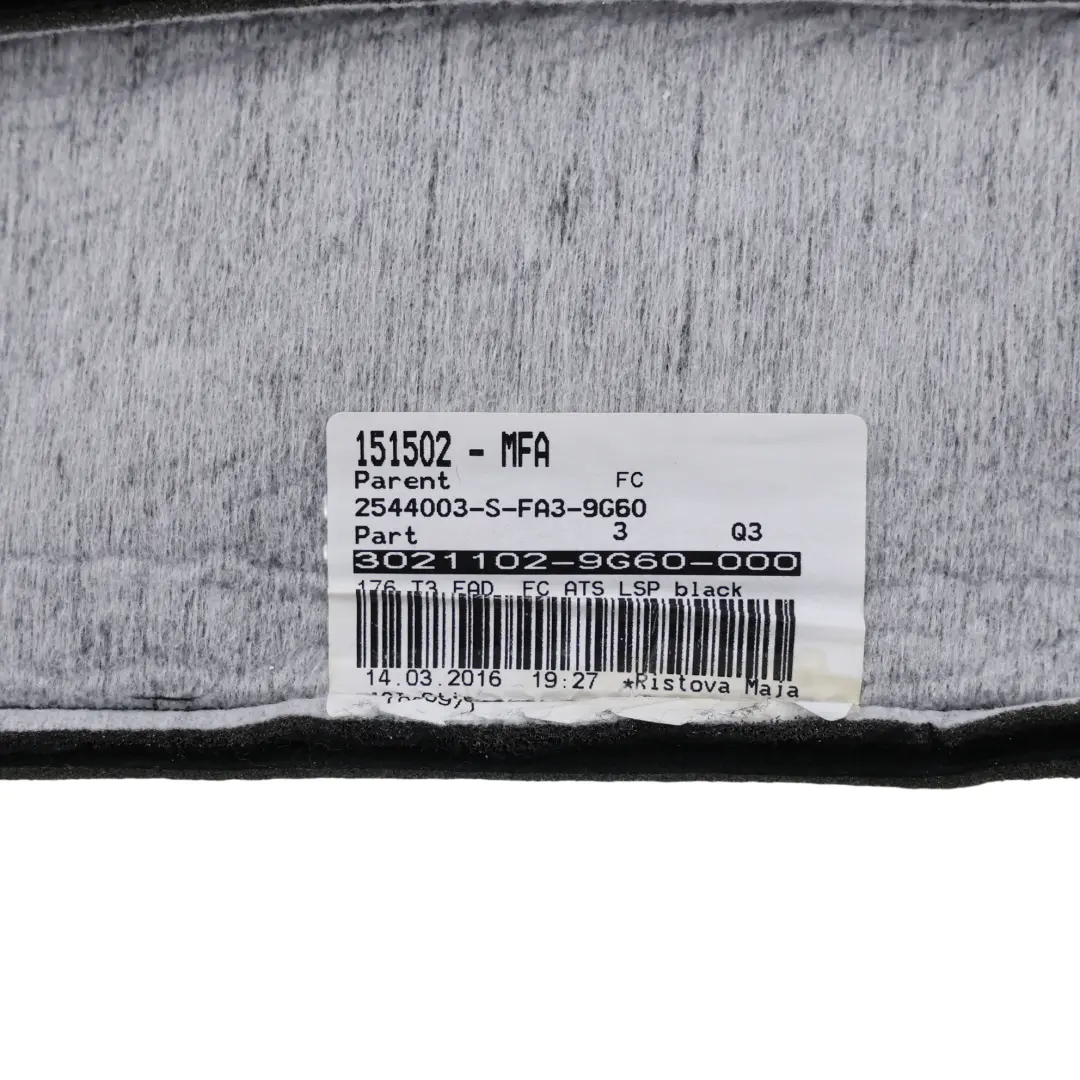 Housse Siège Avant Droit Noir Tissu Cuir Chauffant pour Mercedes W176 à propos du numéro de pièce A1769108507 Mercedes W176 Housse Siège Avant Droit Noir Tissu Cuir Chauffant - SKU A1769108507-1 - Numéro de pièce A1769108507