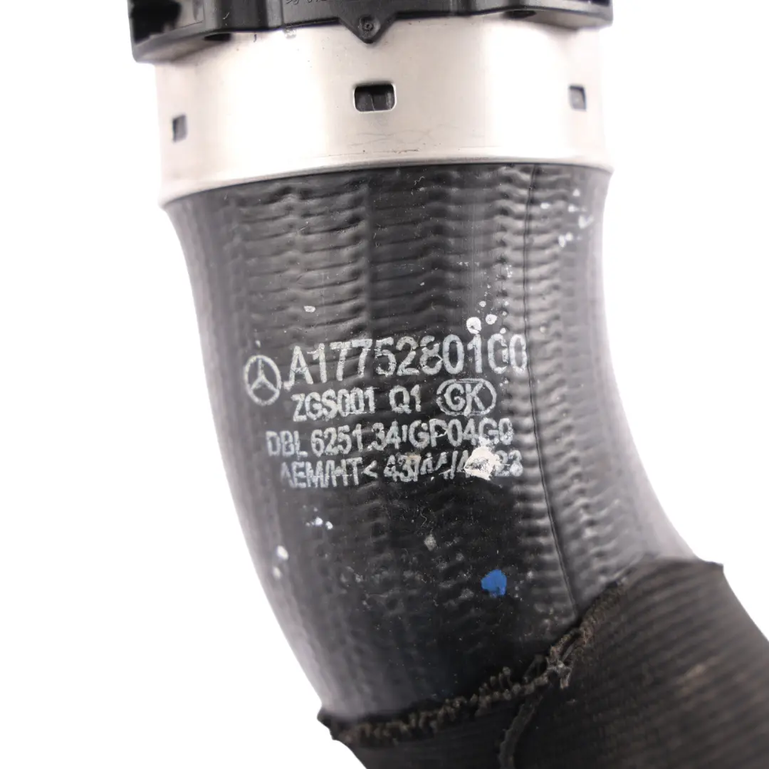 Hose Air Charge Pipe M282 to Mercedes CLA C118 W177 W247 Intercooler with Part number A1775280100 Mercedes CLA C118 W177 W247 Intercooler Hose Air Charge Pipe M282 - SKU A1775280100 - Part number A1775280100